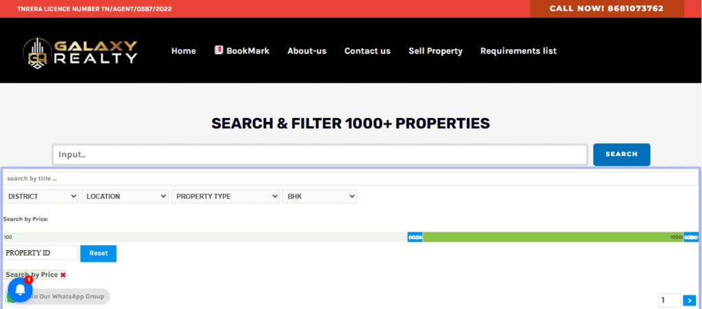 chennaipropertysale website