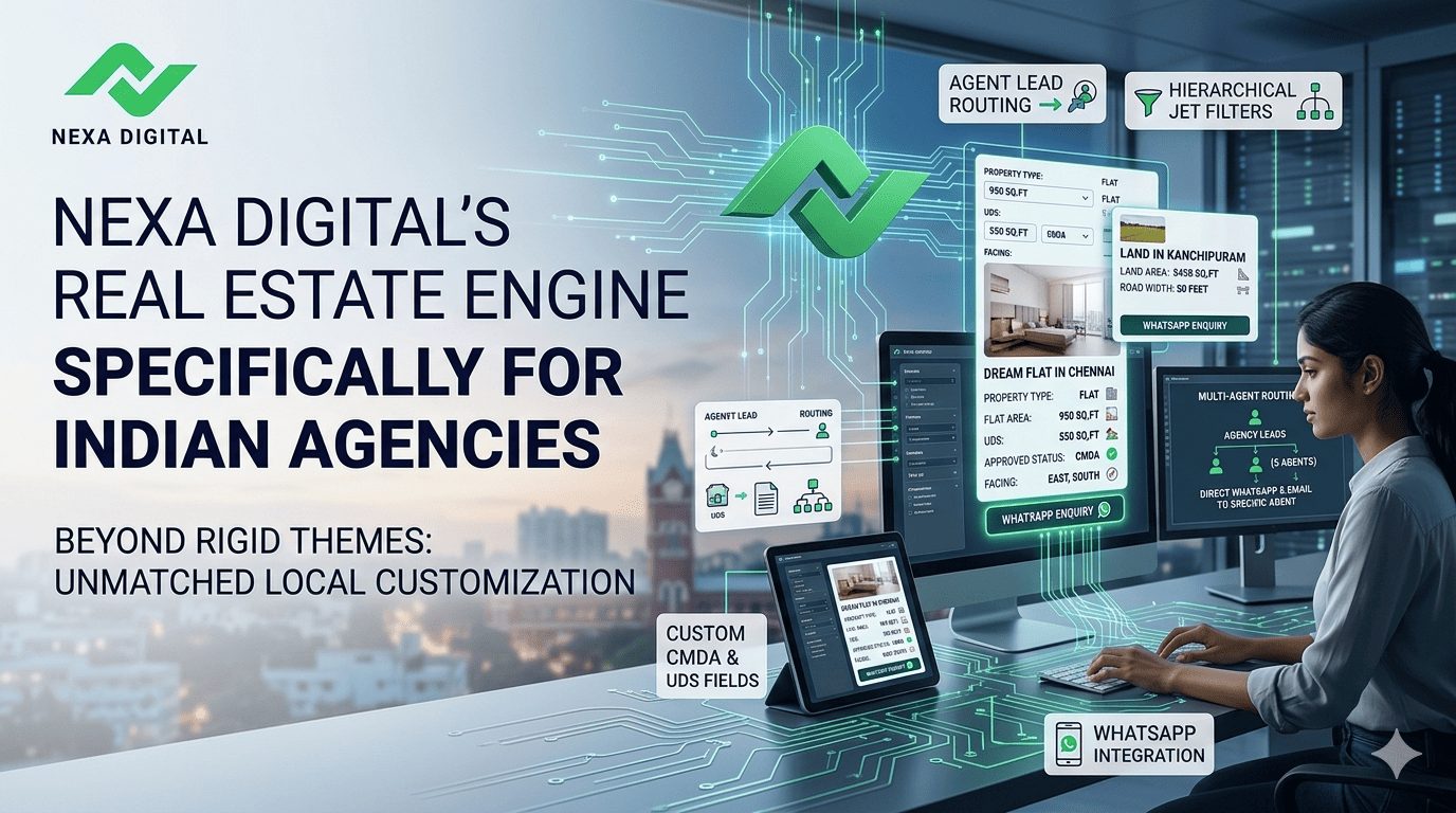 Why Nexa Digital’s Real Estate website is the Superior Choice for Indian Agencies